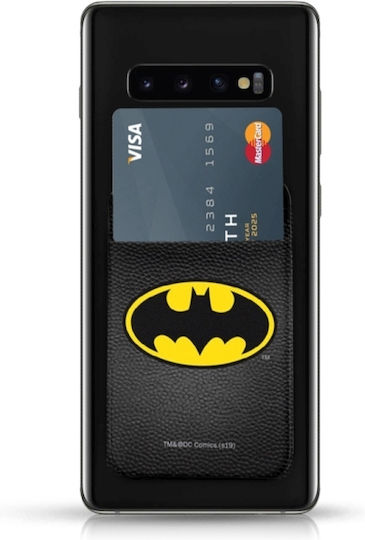 Αυτοκόλλητη Θήκη Καρτών Leather Pocket Stickers DC Batman Black