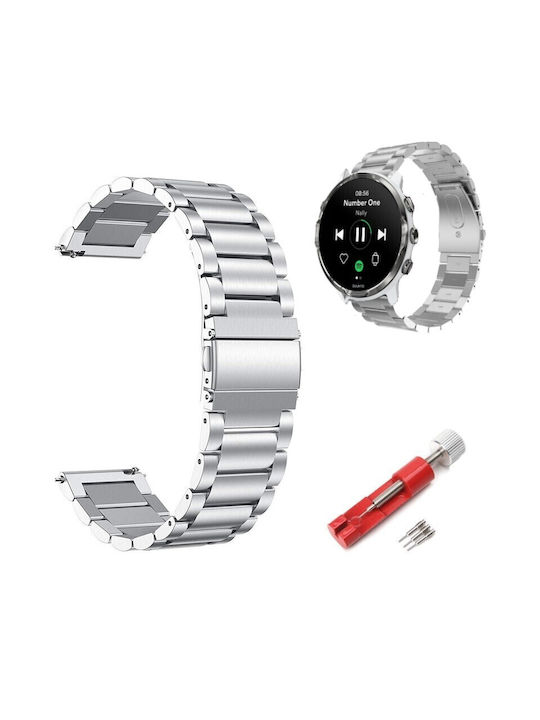 Best Accessories Strap Stainless Steel Silver 24mm Suunto 7 9 9 Baro D5 Spartan Sport Wrist Hr