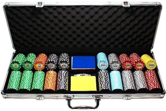 Pokeritems Σετ 500 Μάρκες Poker 12gr σε Βαλίτσα
