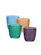 Atmosphera Candle Holder Glass 7.5x7.5x7.5cm 1pcs Various Colors
