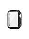 Пластмасов Калъф със Стъкло в Черен цвят за Apple Watch 1/2/3 38 мм