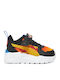 Trinity Lite Kids Sneakers with Scratch Black