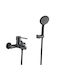 Interflex Mischung Bade- / Duscharmatur Dusche Komplettes Set Schwarz