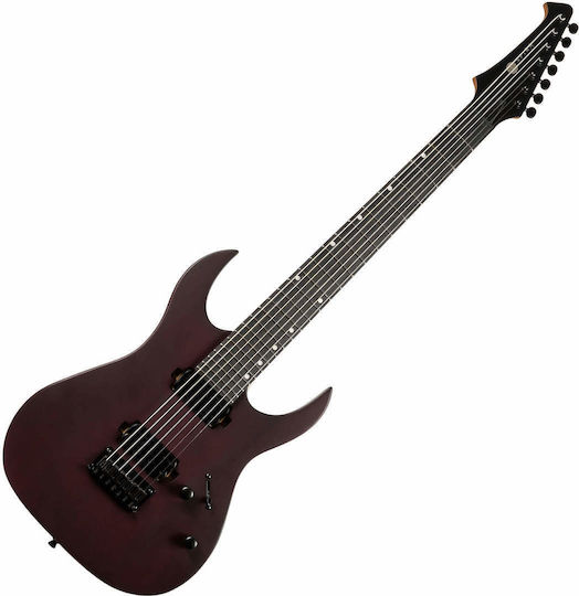 Spira S-407 Mwr 7-saitige E-Gitarre Satin Weinrot
