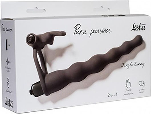 Strap On Pure Passion Jungle Bunny Schwarz