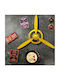 Yellow Wall Decor Made of Metal