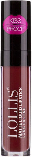 Lollis Beauty Make Up Дълготраен Течен Червило Мат 07