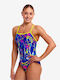 Costum De Baie Întreg Albastru Sport