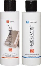 Chocolate Keratin Treatment Set Clarifying Shampoo Ihair Keratin 100ml*2pcs Chocolate Keratin Treatment Set Clarifying Shampoo Ihair Keratin 100ml*2pcs