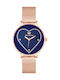 Juicy Couture Γυναικείο Ρολόι 38mm Μπαταρίας με Ροζ Χρυσό Μεταλλικό Μπρασελέ
