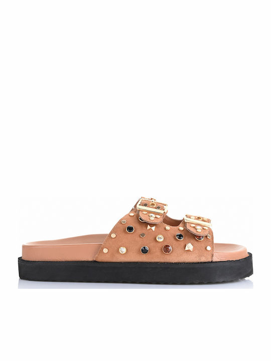Carmela Footwear Leather Sandals Camel