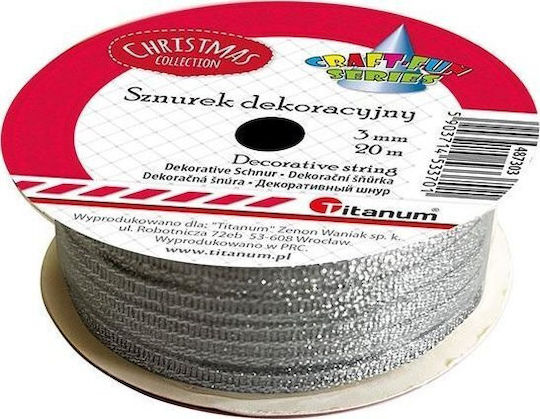 Titanum Cord-Ribbon O3mm 20m Silver