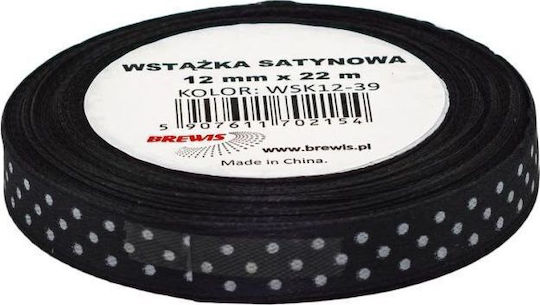 Satin Ribbon Brewis Polka Dot 12mm X 22m 39 Brewis