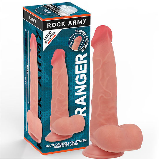 Rock Army Glass Dildo With Suction Cup 22cm