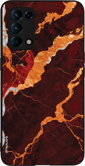 Sonique Marble Serie Hülle für Oppo Find X3 Lite 5G Rot