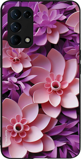 Sonique 3D-Blumen-Serie Hülle für Oppo Find X3 Lite 5G Pink
