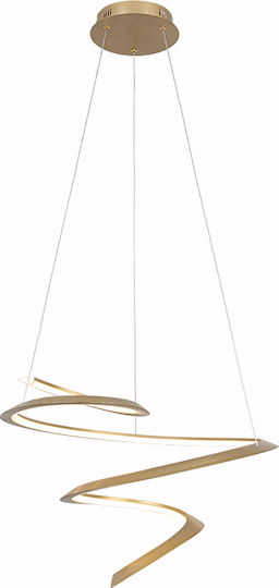 Sun Light Κρεμαστό Φωτιστικό Χρυσό LED 60x150x60εκ.