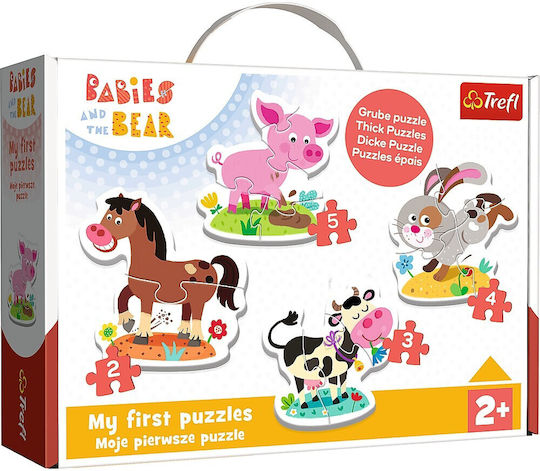 Детски Пъзел On The Farm за 2+ Години 2бр Trefl