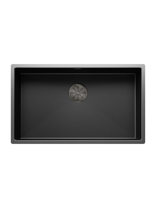 Blanco Claron 700-u Durinox Υποκαθήμενος Νεροχύτης Inox Μ74xΠ44cm Γκρι