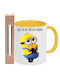 Lumanare De Paste Minions Rotundă Albă
