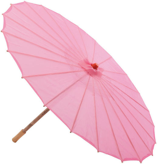 Διακοσμητική Υφασμάτινη Ομπρέλα Ροζ 82cm 157.002.0040.12