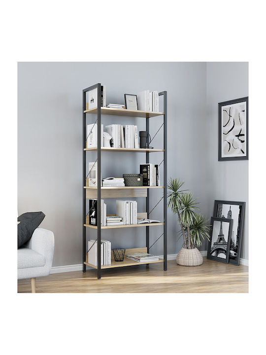 Bibliothek Connect Florida Oak 73x35x172cm