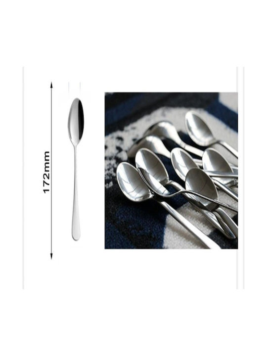 SDS Spoon Set Stainless Silver 3pcs