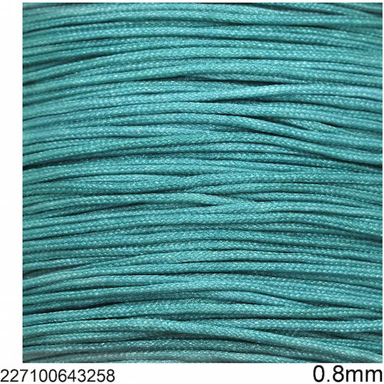 Macrame Cord Jade 0.8mm 10 Meters Turquoise 10 Meters