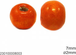 Wooden Bead 7mm 230100008 10 Pieces Light Orange 10 Pieces
