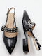 Pumps mit Riemchen Schwarz