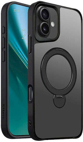 Etteri Back Cover Σιλικόνης / Πλαστικό Μαύρο (iPhone 16 Plus)