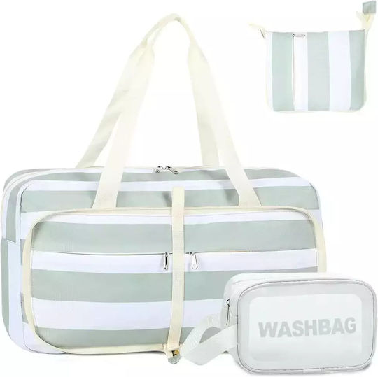 Lekespring Reisetasche Grün Stoff L45xB18xH32cm