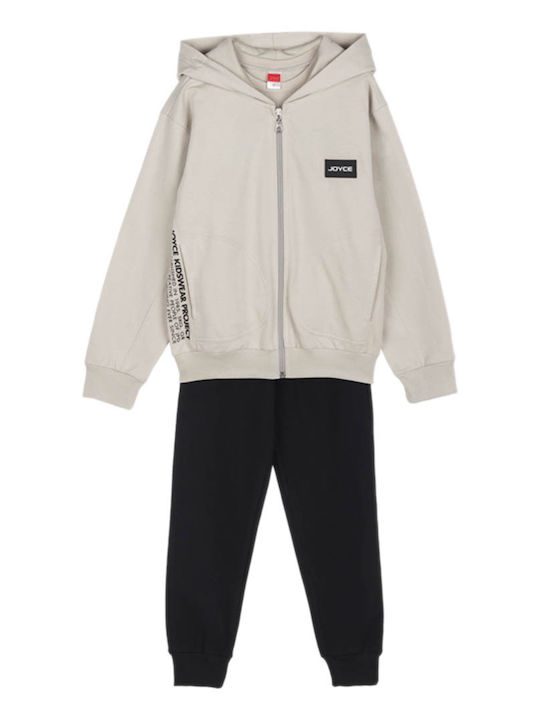 Joyce Kids Sweatpants Set Beige 3pcs
