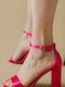 Sandale cu barete din satin 416.lt2228-sa Fuchsia