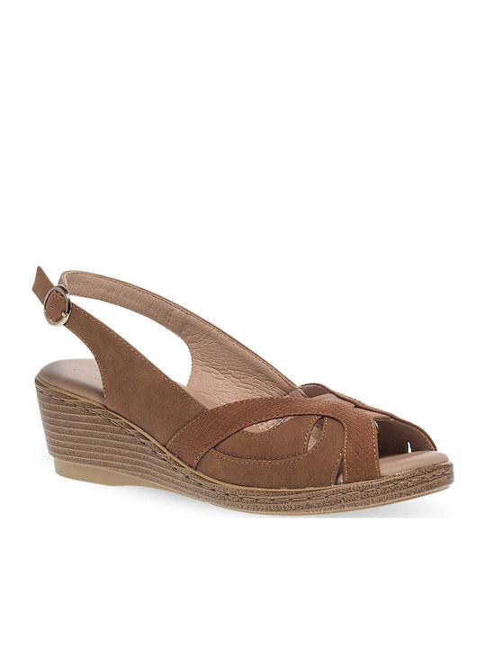 Parex Καλοκαιρινές Γυναικείες Πλατφόρμες Καφέ