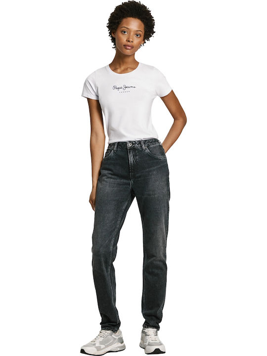 Violet Γυναικείο Jean Παντελόνι σε Tapered Γραμμή Black