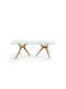 Maricielo Table Dining Room Glass Glass 220x100x75cm