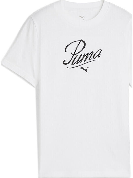 PUMA Παιδικό T-shirt Λευκό Essentials