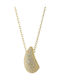 Jeweltude with design Tear from Gold Plated Silver