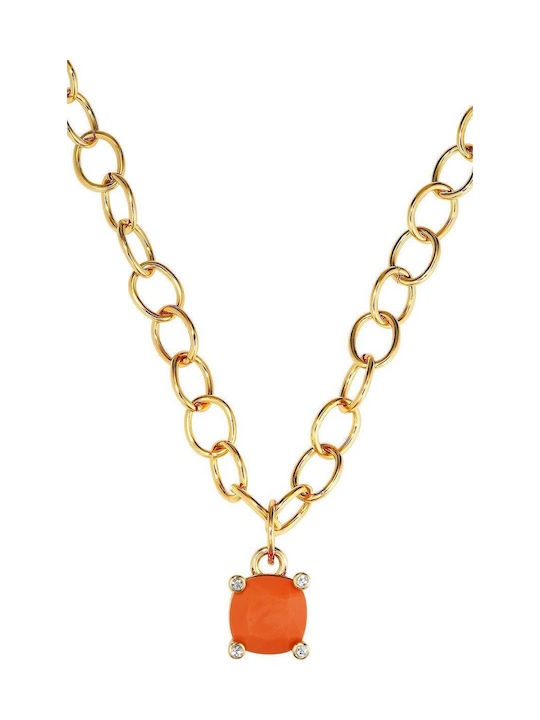 Dyrberg/Kern Necklace from Gold Plated Steel