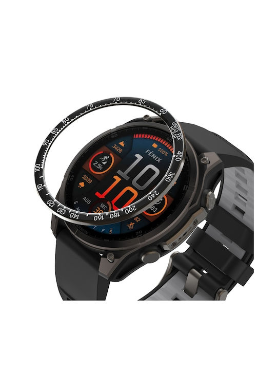 Schutzrahmen Protective Schutz-Bezel in Schwarz Farbe für Garmin Fenix 8 AMOLED 43mm