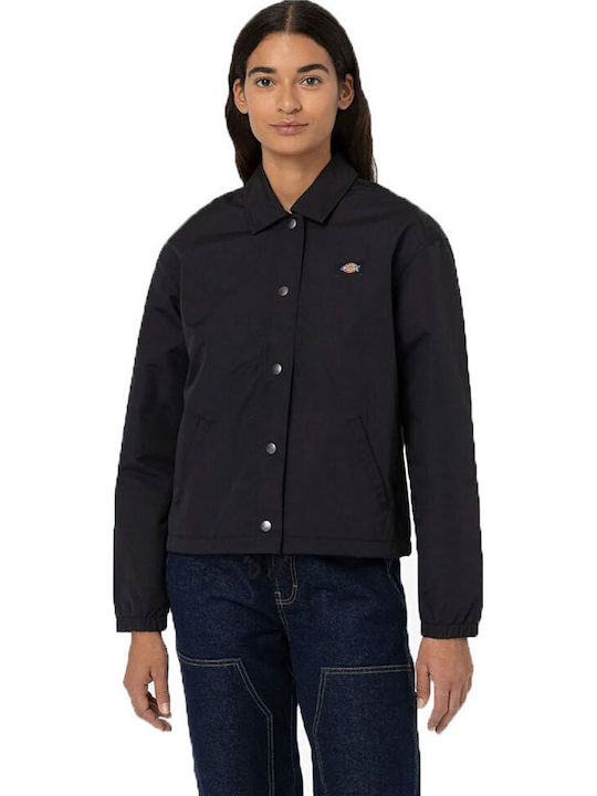 Oakport Women's Crop Lifestyle Jacket for Winter Black