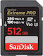 Sandisk Extreme Pro SDXC 512GB Clasa 10 UHS-II