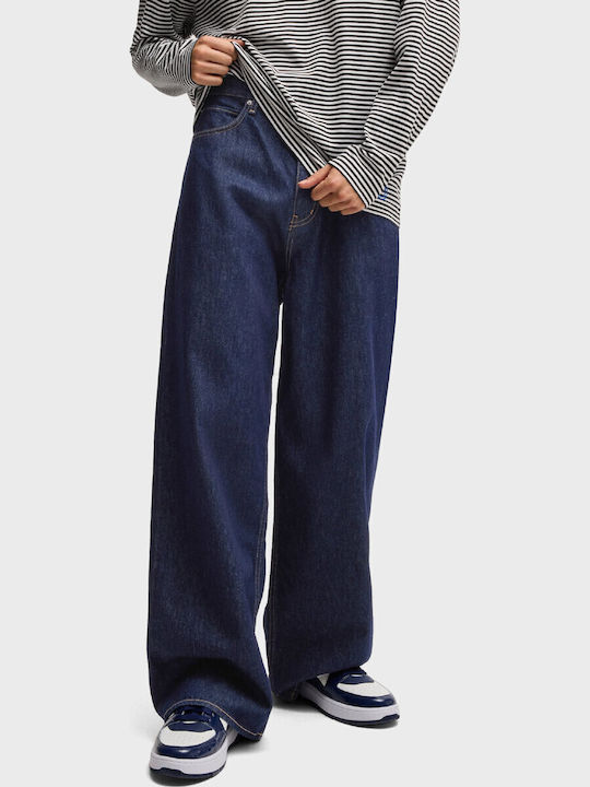 Mason Ανδρικό Παντελόνι Τζιν με Loose Baggy Εφαρμογή Dark Aged Denim