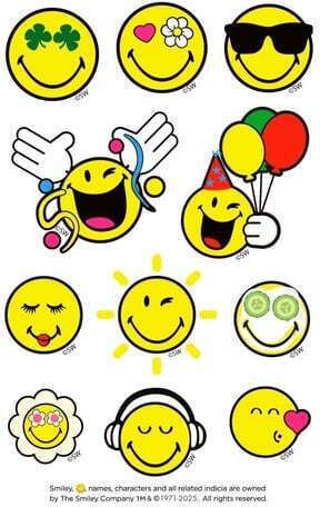 Αυτοκόλλητα Bsb Smiley 8x12,5εκ 3 Φύλλα Νο11