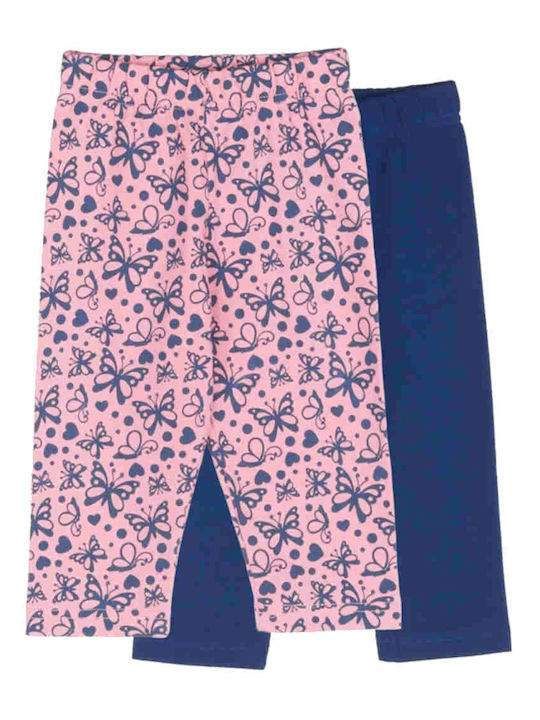 Σετ Παιδικά Κολάν Μακριά Blue/pink Butterflies
