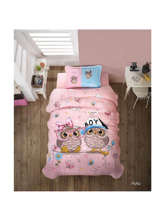 Clasy Home Set Pătură Pentru Copii Single Cu Față De Pernă Multicolor 160 Cm