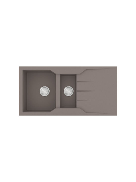 Sanitec Ultra Granite Drop-In Sink Synthetic Gr...