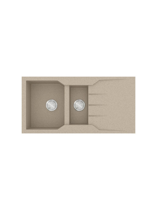 Sanitec Ultra Granite Drop-In Sink Synthetic Gr...