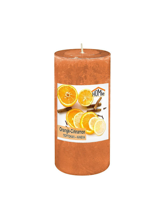 HOMie Αρωματικό Κερί με Άρωμα Orange Cinnamon 7x15εκ.